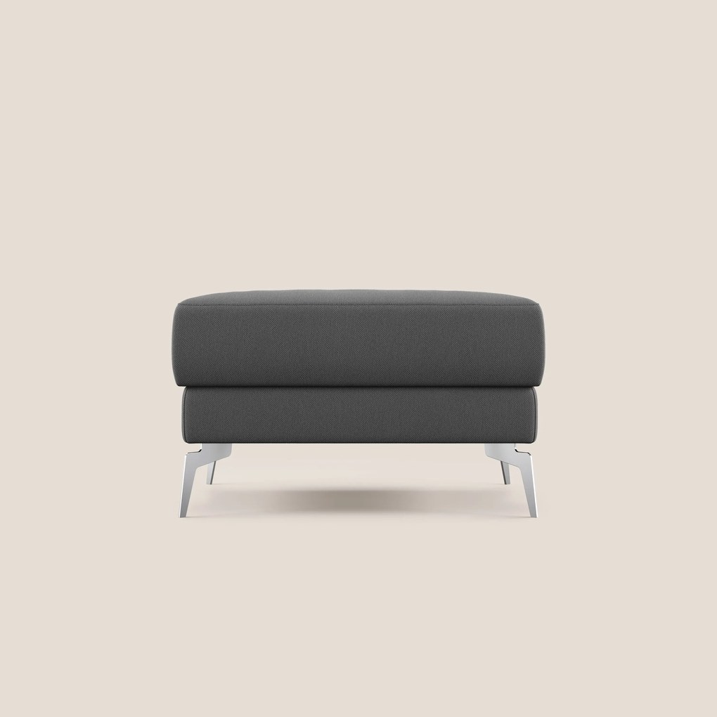 Star Pouf con piedini alti in tessuto smacchiabile T05 antracite