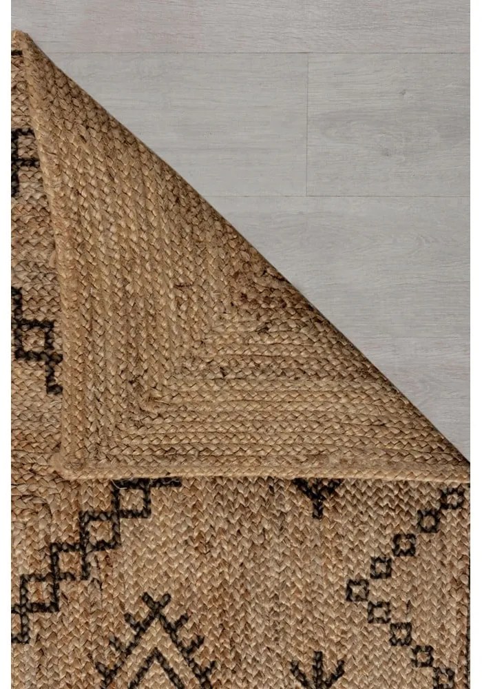 Tappeto di colore naturale in iuta reversibile 120x170 cm Rowen – Flair Rugs