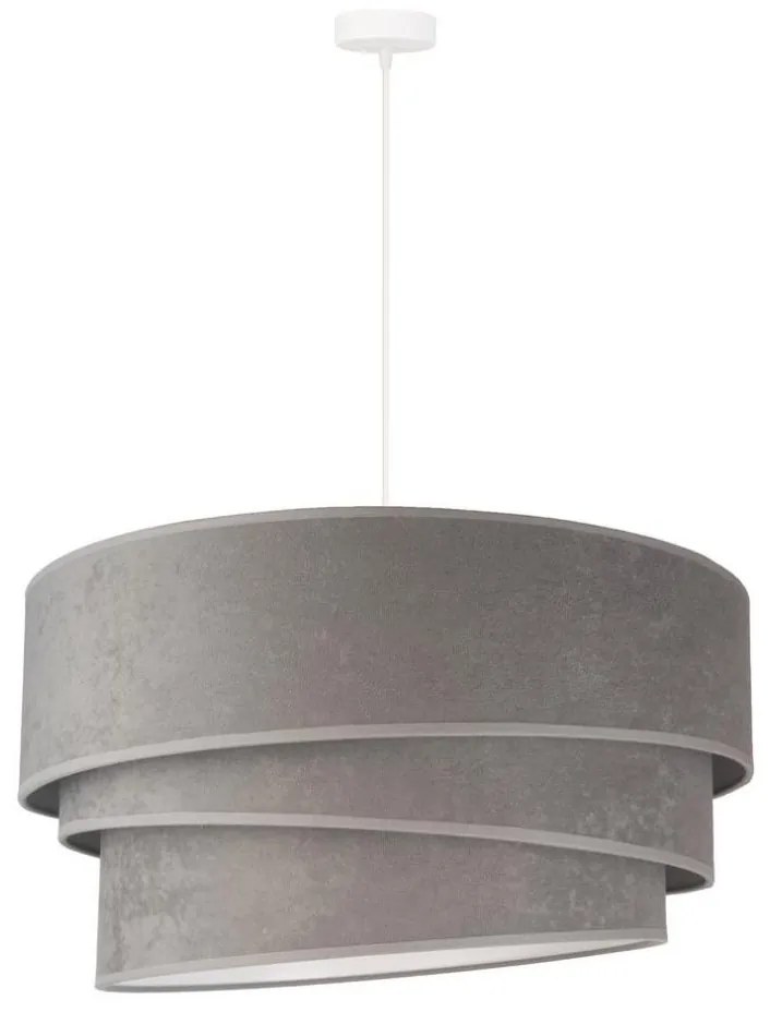 Duolla - Lampadario a sospensione con filo DEVON 1xE27/40W/230V diametro 45 cm grigio