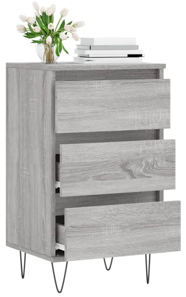 Credenza grigio sonoma 40x35x70 cm in legno multistrato