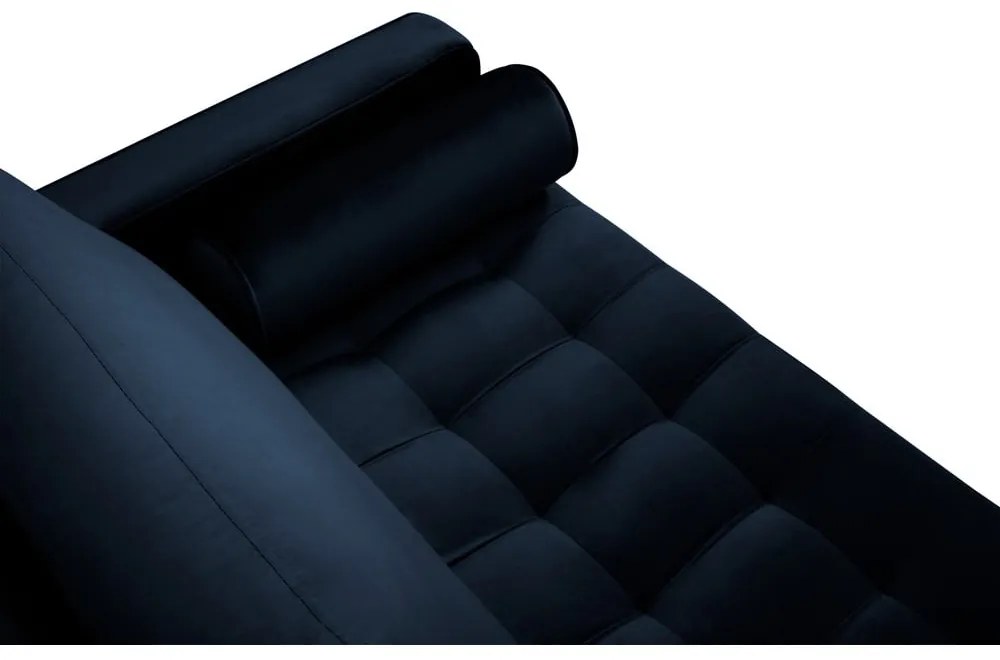 Divano in velluto blu , 174 cm Santo - Milo Casa