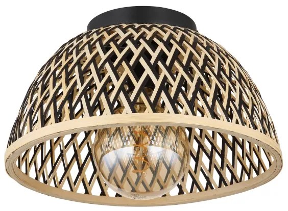 Globo 15767D - Lampadario a plafone COLLY 1xE27/15W/230V bambù