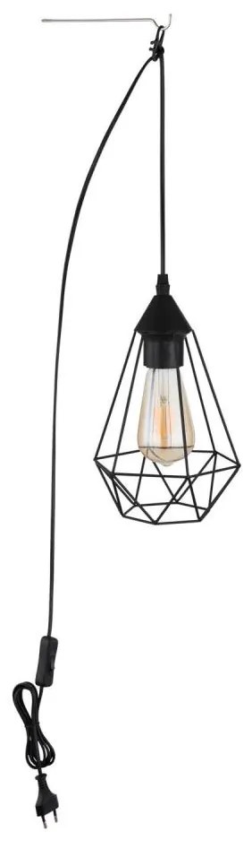 Globo 15745 - Lampadario con spina integrata ZACHARY 1xE27/60W/230V