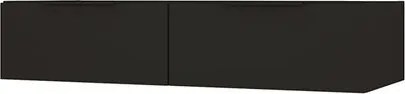 Mobile da bagno sospeso sotto lavabo Modula di BADEN HAUS L 120 x H 25 x P 44 cm nero opaco liscio, 1 cassetto