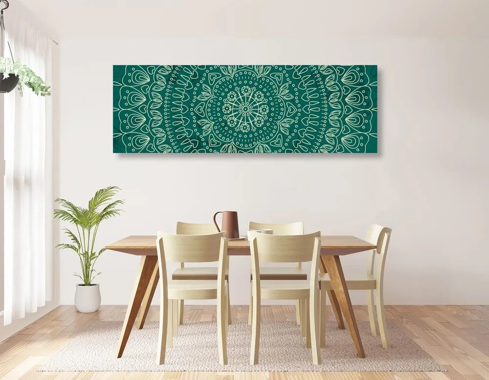 Quadro su tela – Mandala disegnata a mano