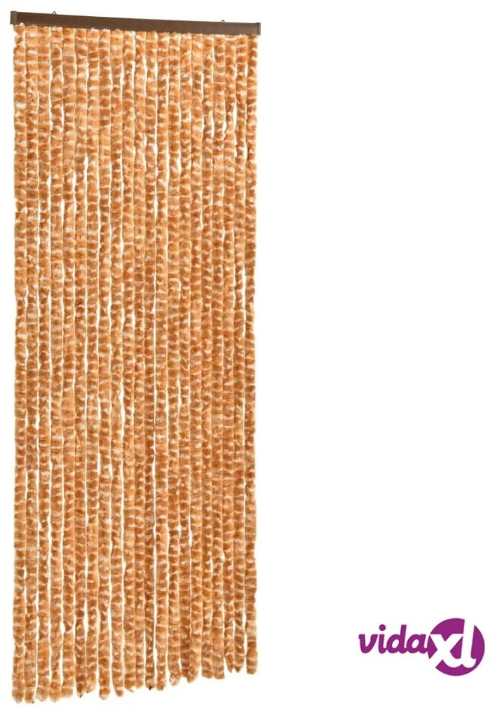vidaXL Zanzariera Ocra e Bianco 56x185 cm Ciniglia