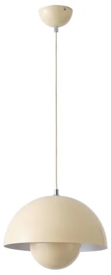 Lampadario a sospensione con filo 1xE27/15W/230V color crema
