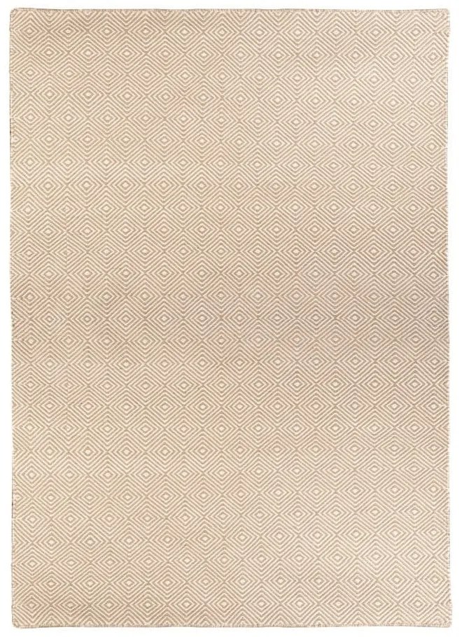 Tappeto per esterni bifacciale crema in plastica riciclata, 120 x 180 cm Solitaire - Green Decore