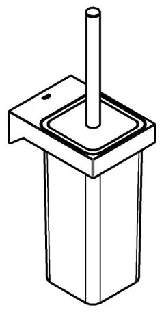 GROHE 40857000 - Set per la pulizia del WC SELECTION CUBE cromo lucido