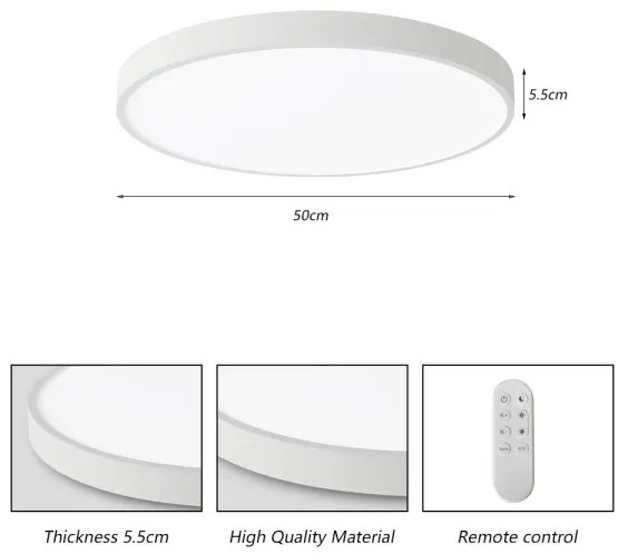 Immax NEO 07252L -Luce LED dimmerabile SEMPLICI 48W/230V Wi-Fi Tuya bianco + TC