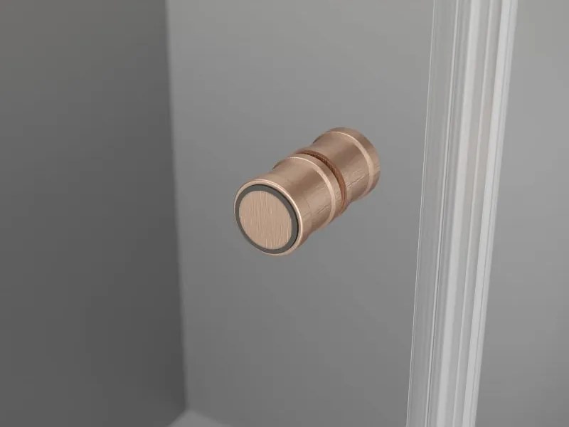 Mexen Mist-F Duo cabina doccia pieghevole 80 x 80 cm, trasparente, rame spazzolato - 8A6-080L-080P-65-00