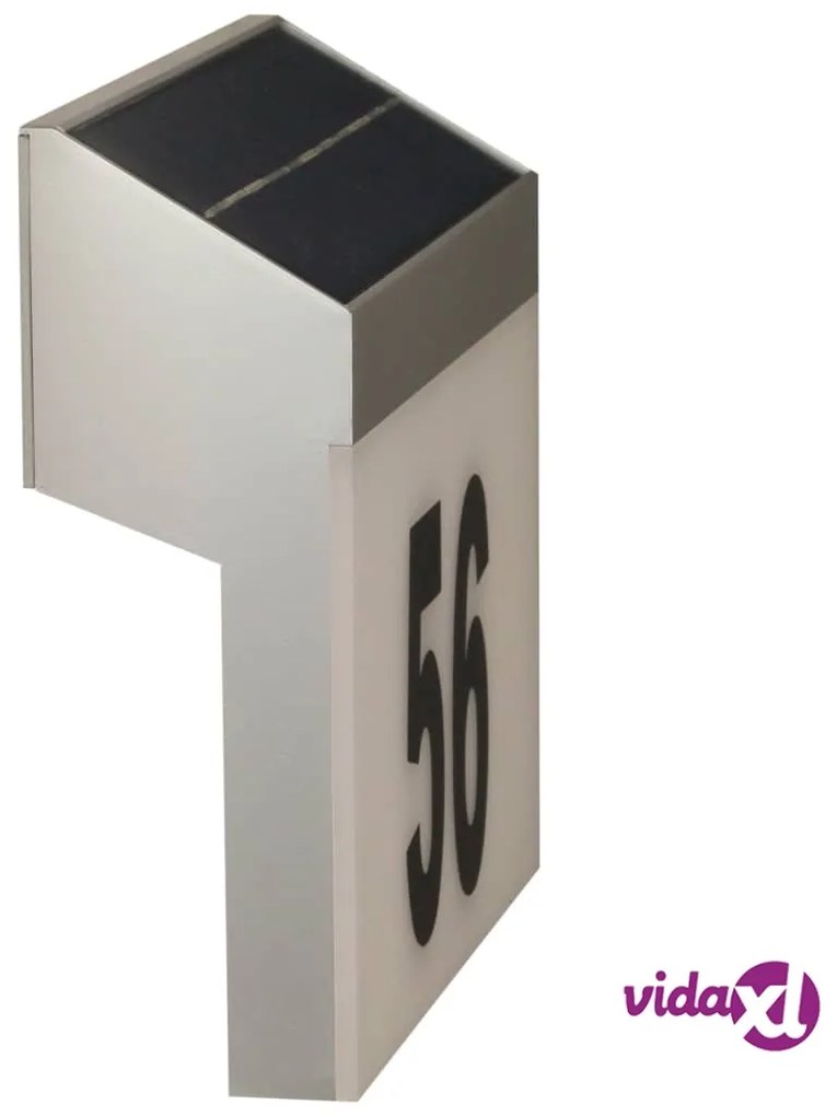 Luxform Luce Solare a LED con Numero Civico Cornwall Bianca 34106