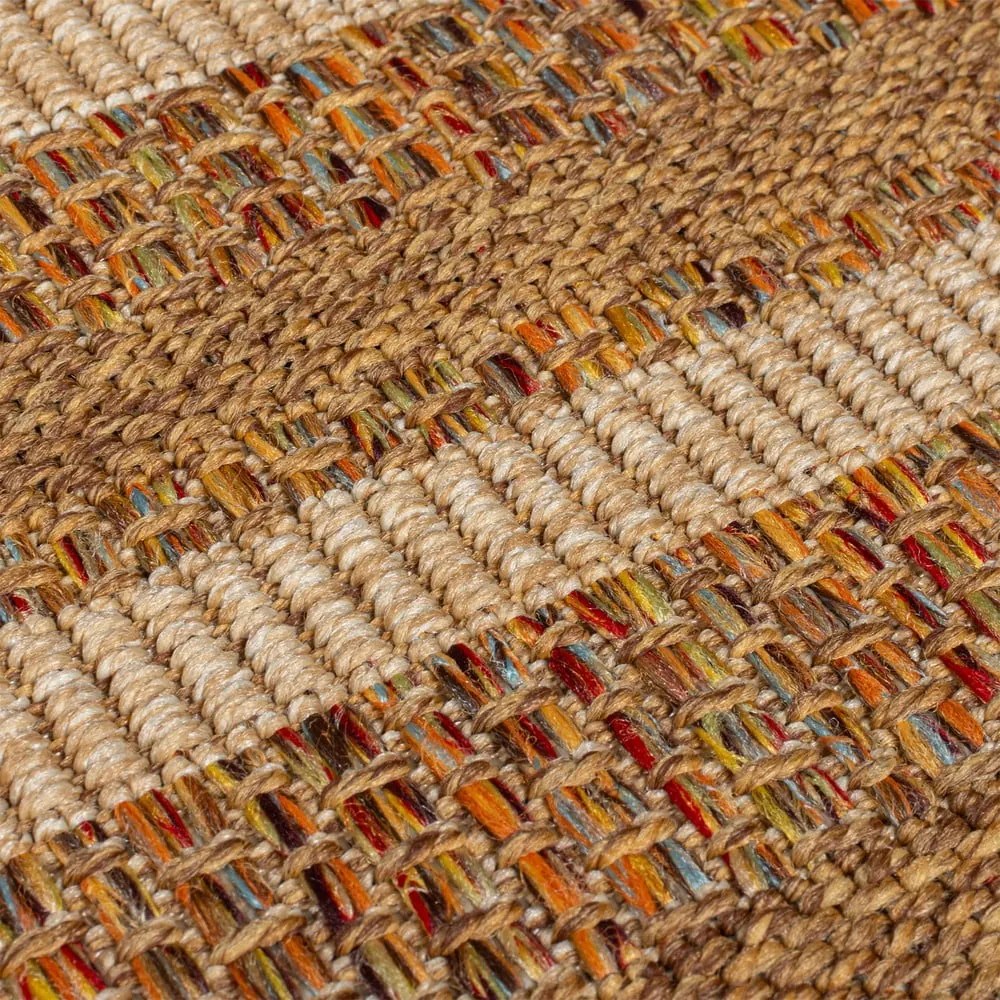 Tappeto per interni ed esterni in colore naturale 200x290 cm Layla Border - Flair Rugs