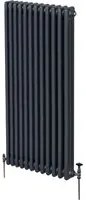 Termosifone Radiatore a 3 colonne per riscaldamento centralizzato verticale Grigio antracite 180x56cm