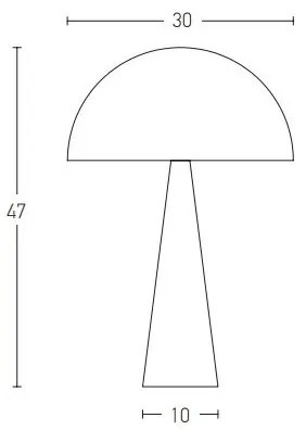 Zambelis 20210 - Lampada da tavolo 1xE27/25W/230V nero