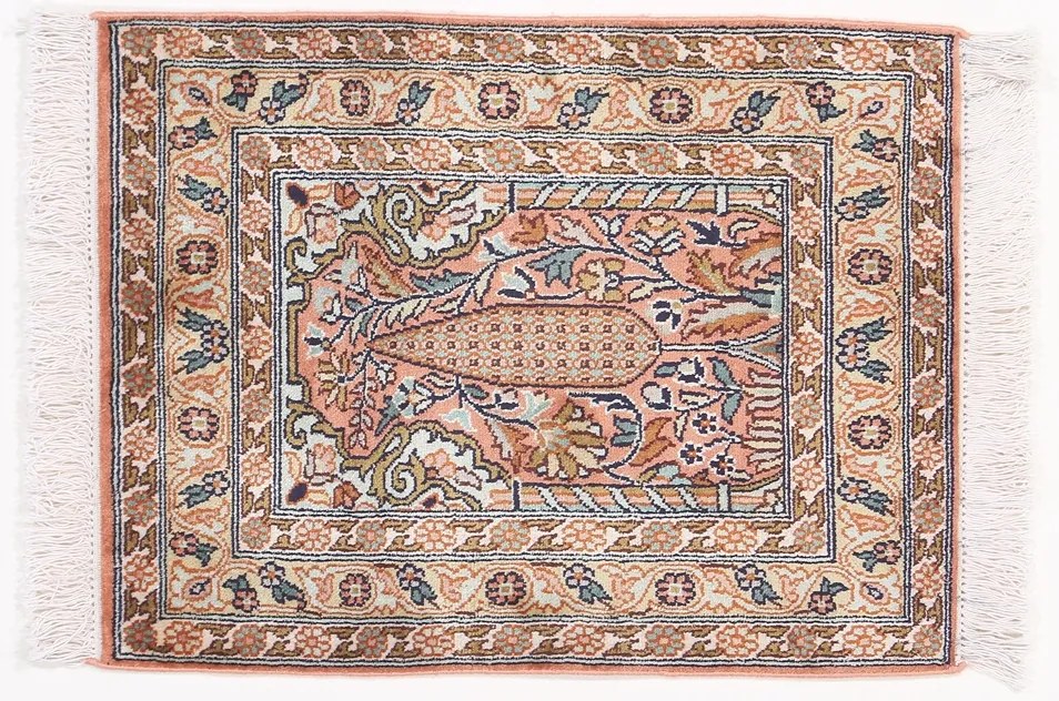Cashmere Silk Tappeto 50 x 60 (Indian) Annodato A Mano