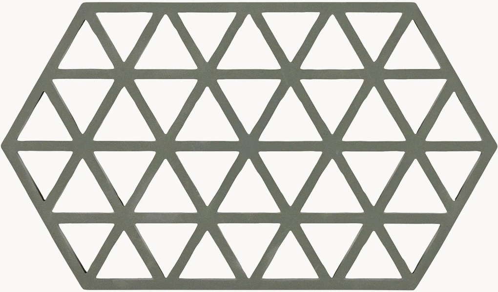 Set di 6 sottobicchieri grandi in silicone Triangles