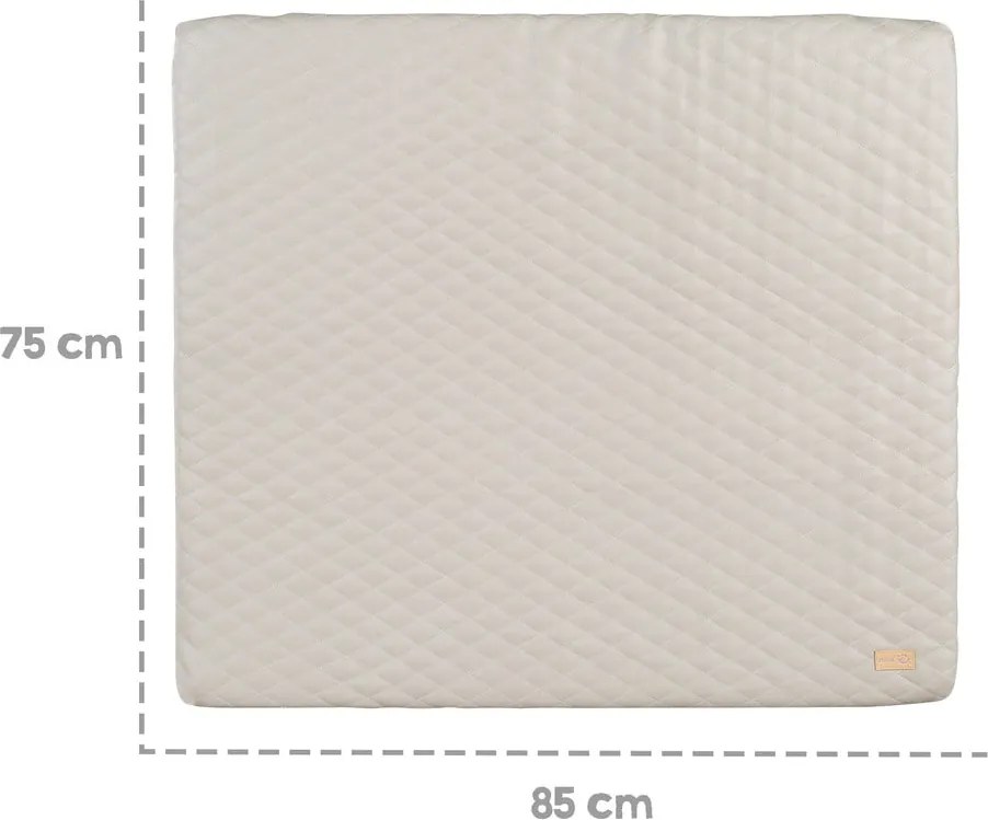 Materassino per fasciatoio 75x85 cm Greyish gesteppt – Roba