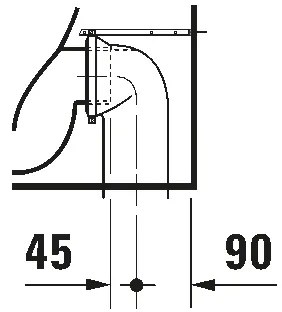 Duravit 21150900002 - WC a pavimento D-CODE ceramica/bianco lucido