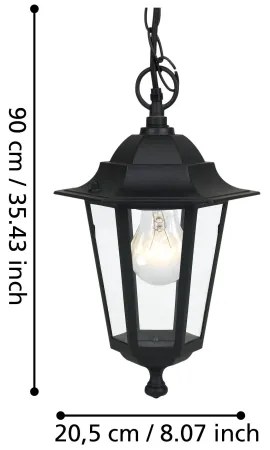 EGLO 22471 - Lampada da esterno LATERNA 4 1xE27/60W