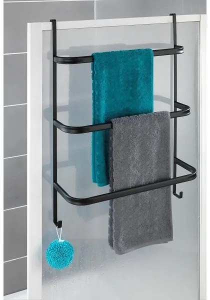 WENKO 24026100 - Porta asciugamani IRPINIA 54,5x77,5 cm nero