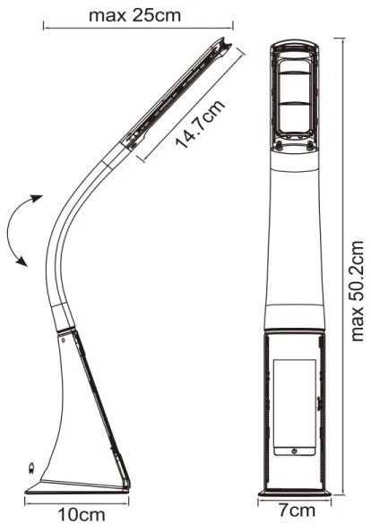 GLOBO 58334 - Lampada da tavolo LED dimmerabile SOPHIE LED/6,5W/230V