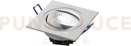 Incasso led orione nikel quadrato 7w 650lm 4000k 9x9x5,7cm