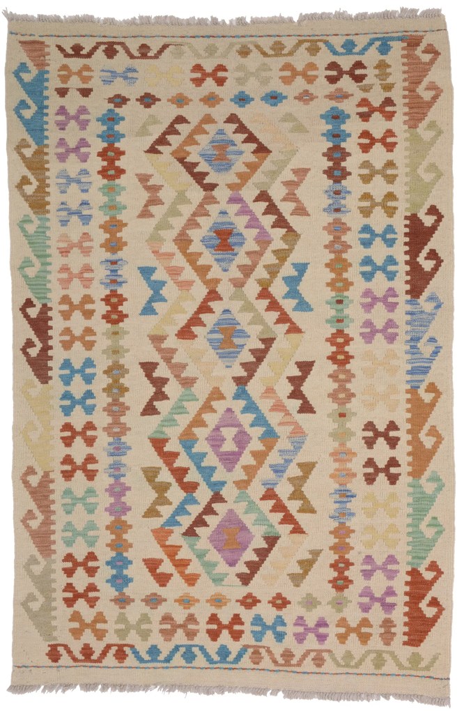 Kilim Tappeto 150x100 (Afghanistan) Tessuto A Mano