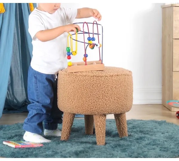 Sgabello PIXI Ø 38 cm, marrone