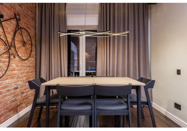 Globo 67206HW - Lampadario LED a sospensione con filo GERONIMO LED/35W/230V nero/marrone