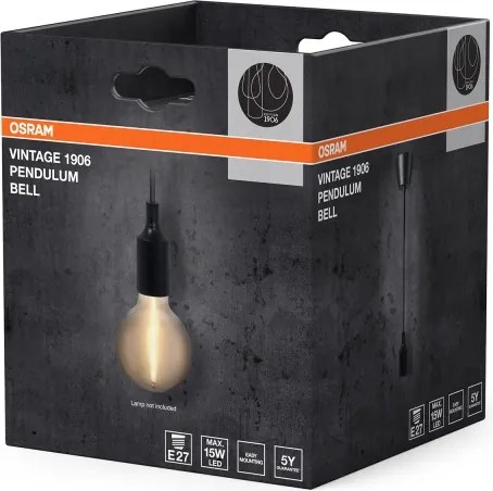 Osram - Cavo di alimentazione PENDULUM BELL 1xE27/15W/230V nero