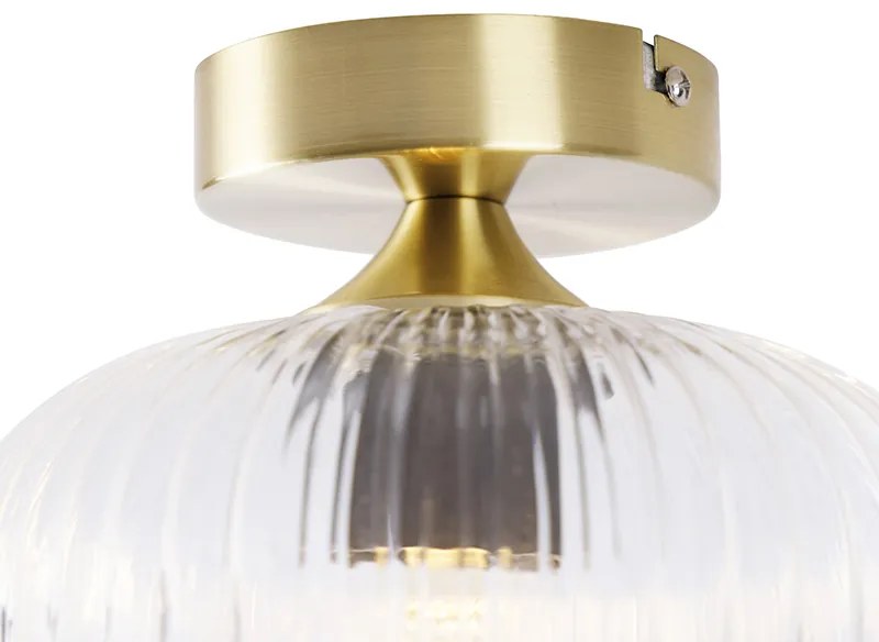 Lampadario Art Déco in ottone - Karel