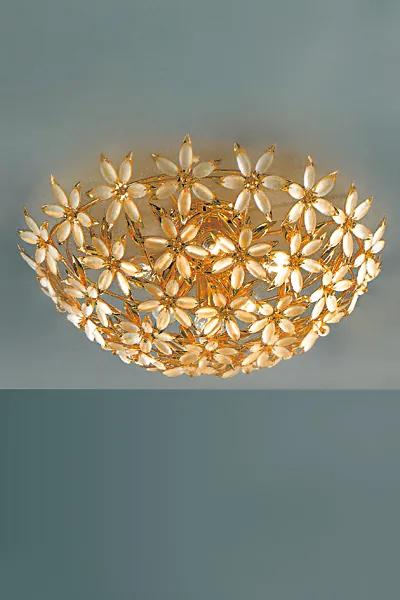 Plafoniera 6 luci vetro Murano - Sweet Flower - 503/PL6 -  Arredoluce Oro 24 kt