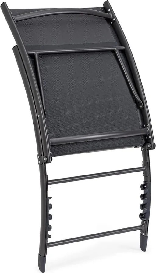 Sdraio da giardino color antracite in metallo regolabile/pieghevole Taylor – Bizzotto