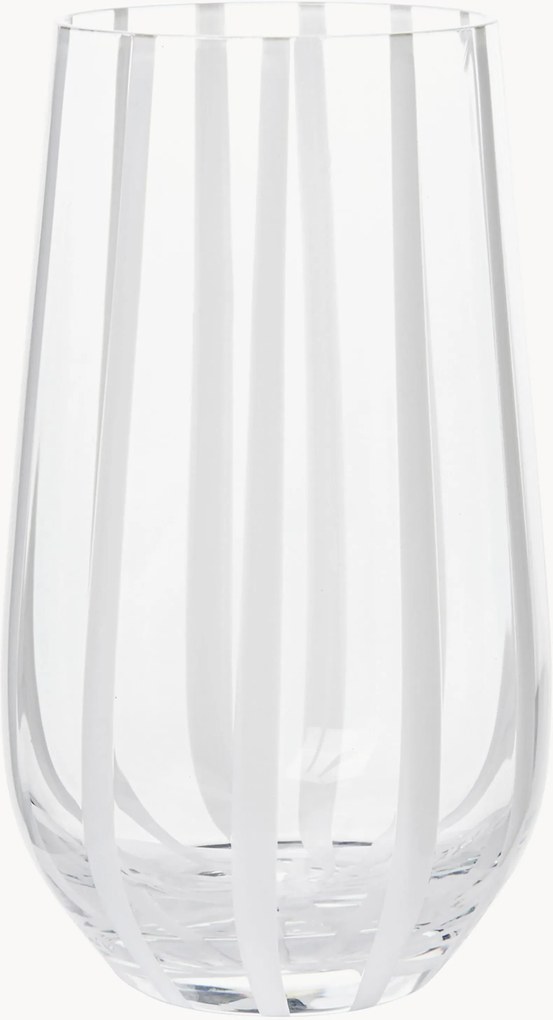 Bicchiere in vetro soffiato Stripe