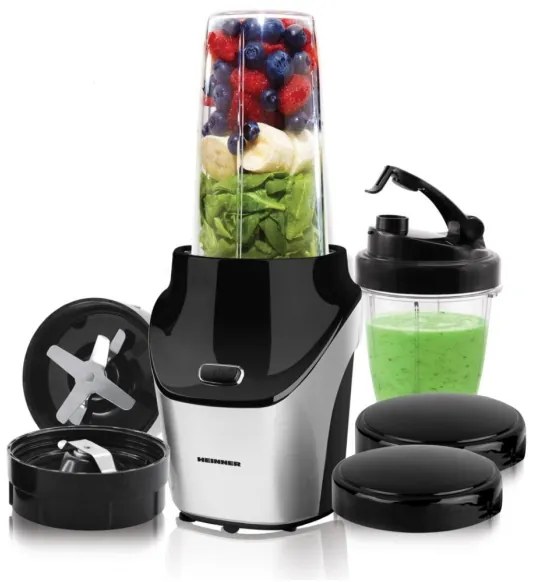 Heinner HSB-T1000SS - Frullatore Nutri Smoothie 1000W/230V cromo opaco/nero