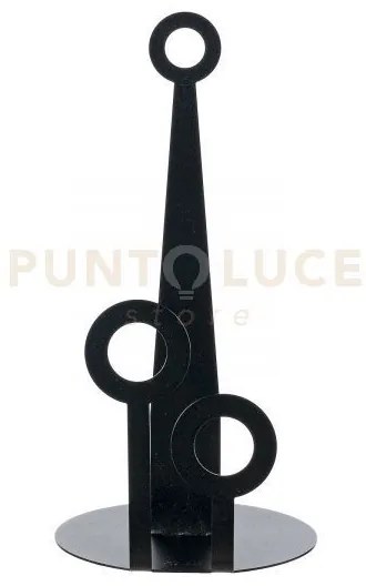 Porta rotoli da cucina bollicine nero