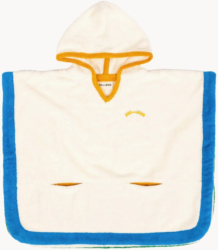 Poncho per bambini in cotone Multi