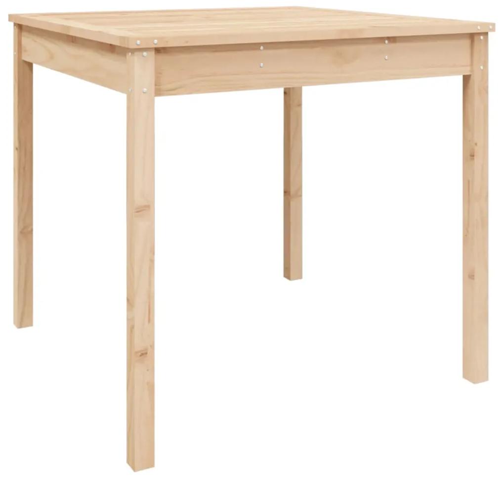 Tavolo da giardino 82,5x82,5x76 cm in legno massello di pino