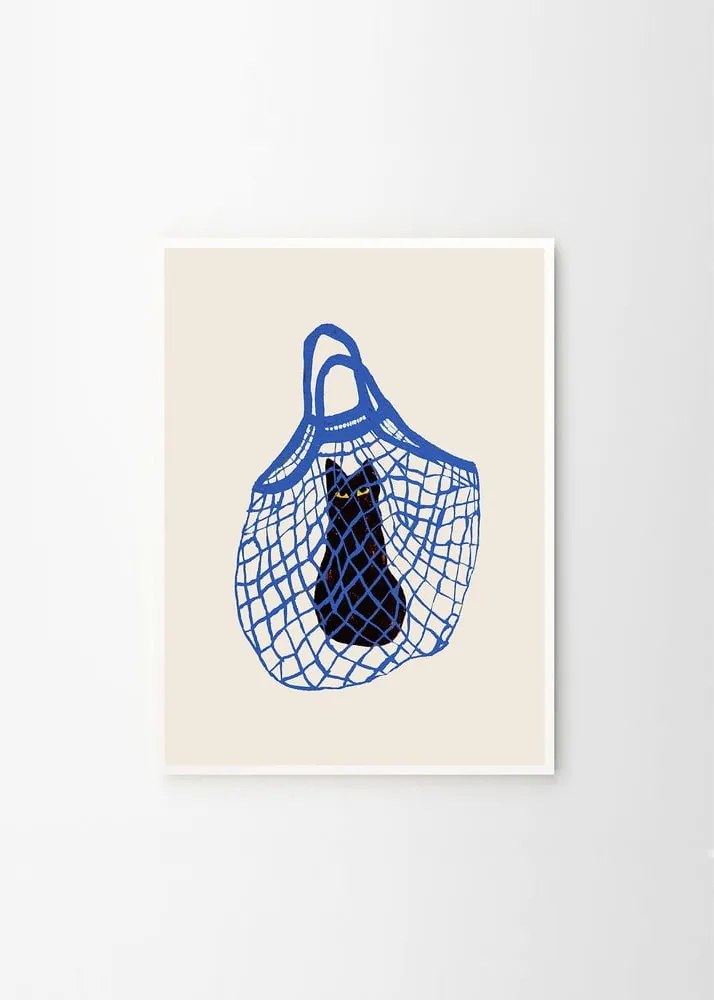 Poster 30x40 cm The Cat’s In The Bag – Chloe Purpero Johnson – The Poster Club