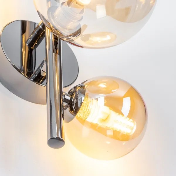 Brilagi - Lampada da parete LED MILLA 3xG9/3W/230V nero cromato/oro