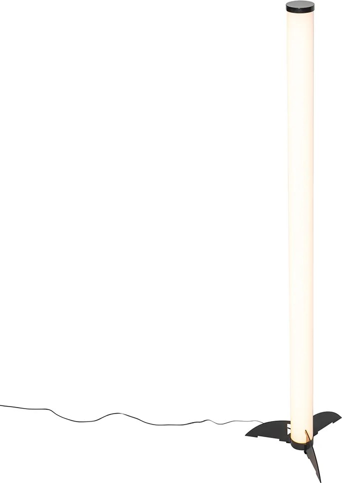 Lampada da terra nera dimmerabile in Kelvin con telecomando - Bomba