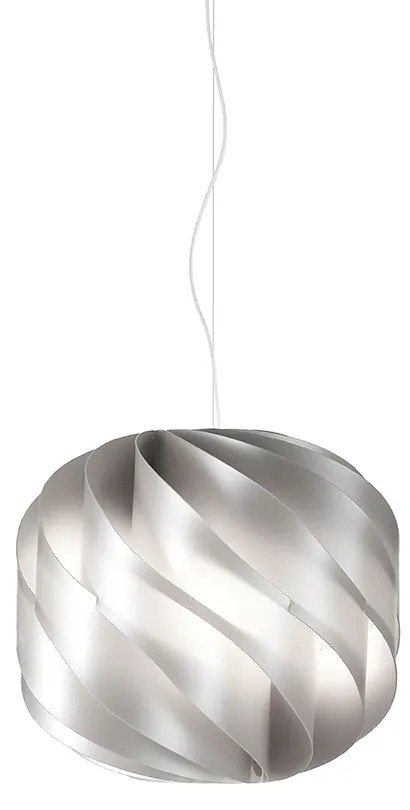 Sospensione Moderna Globe 1 Luce In Polilux Silver D25 Made In Italy