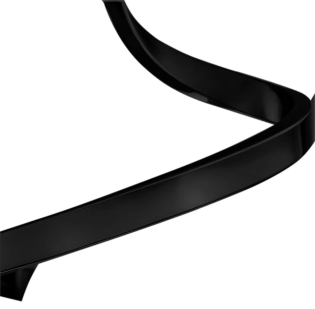 LAMPADA A SOSPENSIONE A SPIRALE CON SFERA IN VETRO APP1732-1CP BLACK
