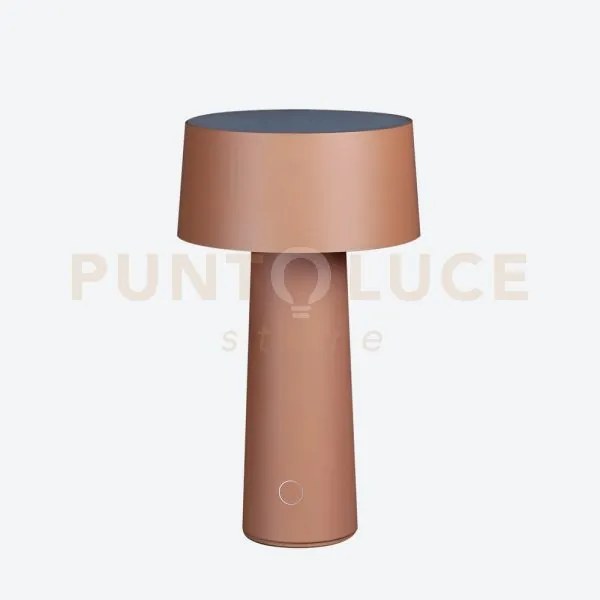 Lampada da tavolo wireless mush led 3w 3000°k  200lm a batteria cipria