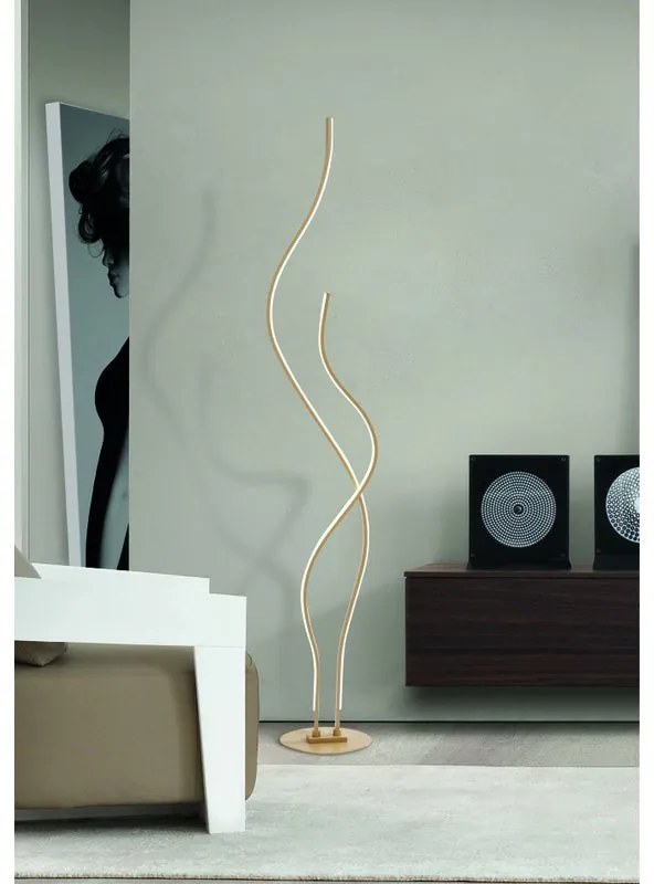 Lampada da terra LED Wendy  beige, luce bianco naturale 2020 lumen NOVECENTO