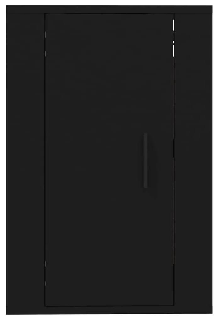 Mobile porta tv a parete nero 40x34,5x60 cm
