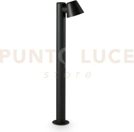 Gas paletto estreno ip43 1 luce attacco gu10 nero