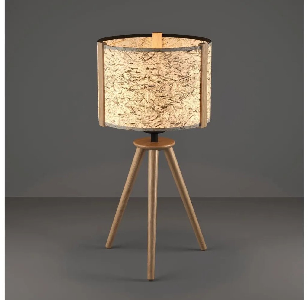 Eglo 390325 - Lampada da tavolo HONTONGAS 1xE27/25W/230V beige