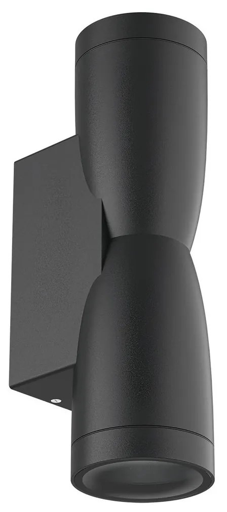 Applique Conica a Clessidra Bidirezionale IP65 GU10 - Nera